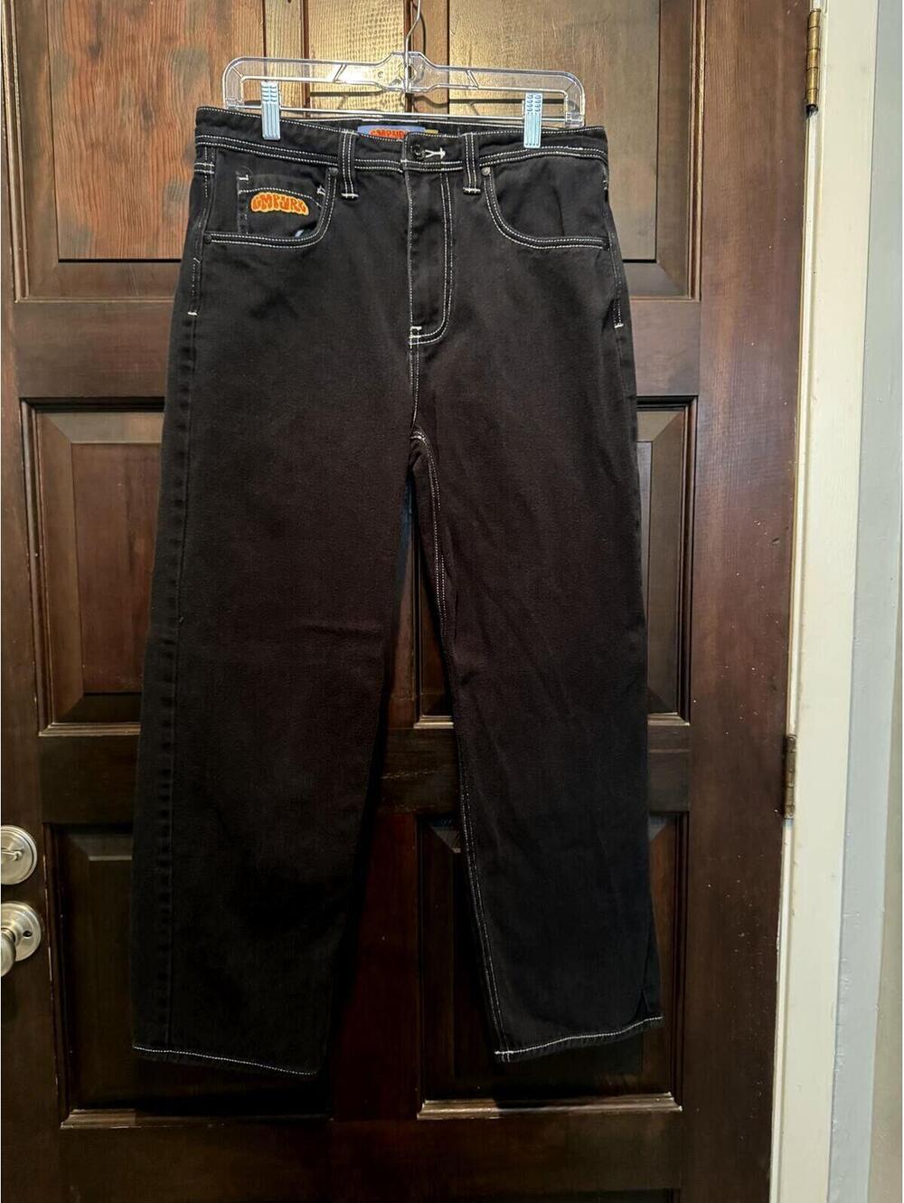 Empyre Black Denim Skater Relax Fit Jeans Waist 30''